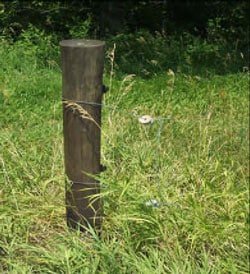Photo 4 –Wooden fence post, similar to the one in the incident.