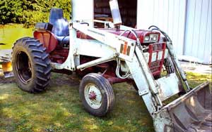 Photo 1 – Front / right side view of tractor involved in runover incident.