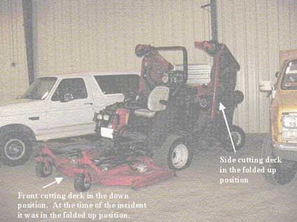 Figure 1 – Mower involved in the incident.