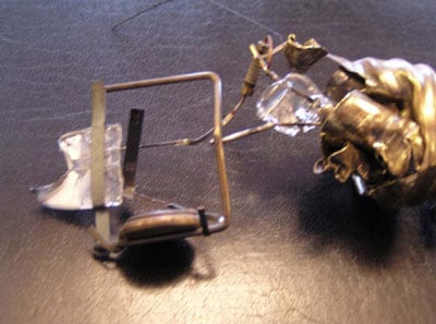 a broken metal halide bulb