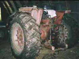 tractor involved in incident