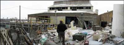 Photo 4. Panoramic photograph of the incident site, facing east. (NJFACE Photo)