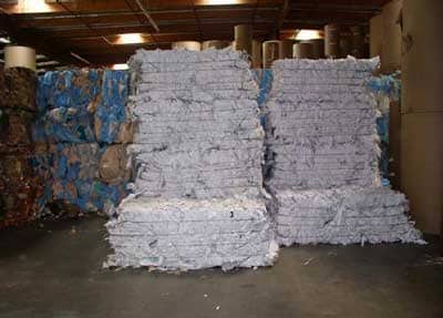 stacked recycled paper