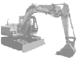 image of a mini excavator