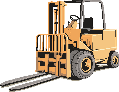 graphic example of a forklift truck