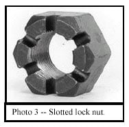 Photo 3 -- Slotted lock nut.