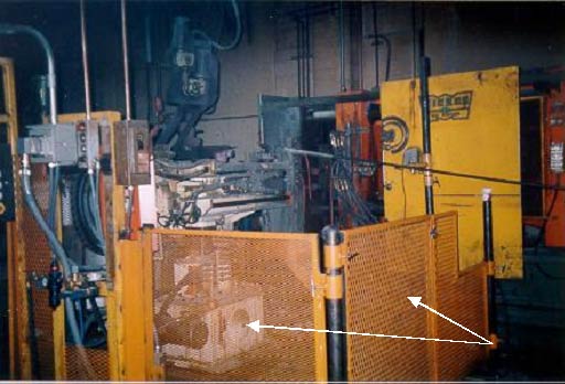 the die casting  machine perimeter guarding