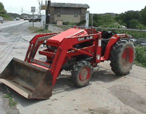 Tractor involved in the incident