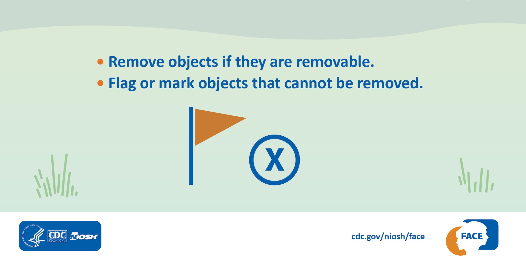 Remove objects if they are removable. Flag or mark objects that cannot be removed.