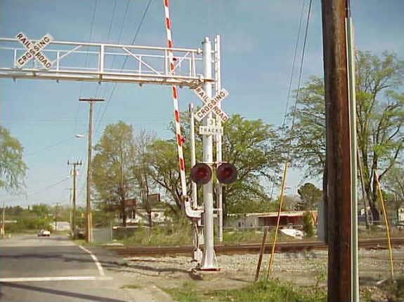 Railroad Crossing Gate at Incident Site