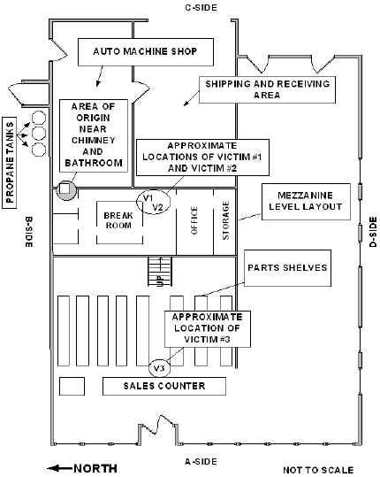 Diagram 1. Aerial view of incident site