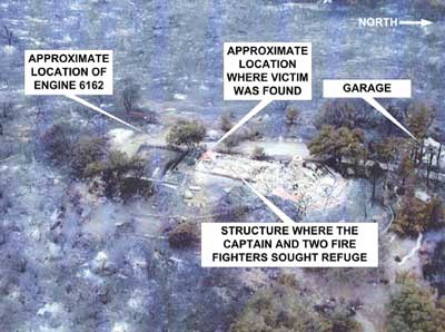 Photo 2. Aerial view of incident site