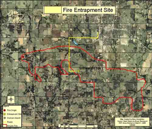 Fire Entrapment Site Diagram