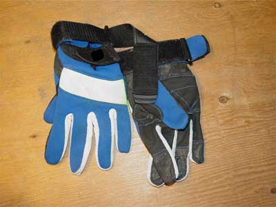 Gloves worn by victim during incident