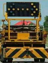 rear veiw of truck mounted attenuator
