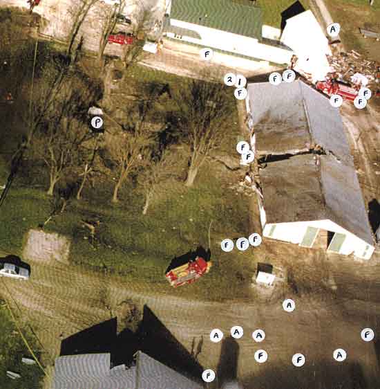 Aerial View of Incident Scene
