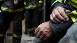 firefighters hands