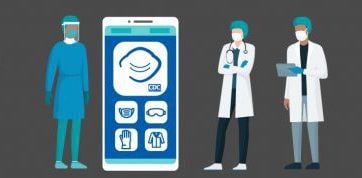 Doctors and PPE tracking application