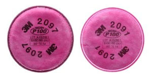 Two genuine NIOSH Approved P100 filters