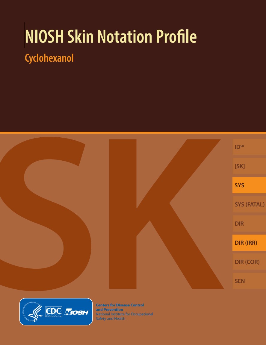 NIOSH Skin Notation Profile Cyclohexanol 2021-101
