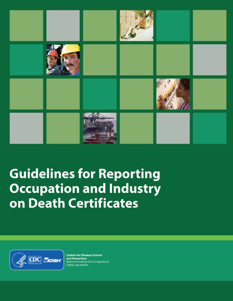 Guidelines for Reporting Occupation and Industry on Death Certificates ...