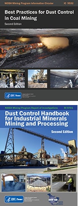 Front covers of the coal and industrial minerals dust control guides