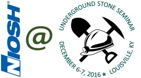NIOSH at the 2016 Underground Stone Seminar logos