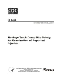 Image of publication Haulage Truck Dump Site Safety: An Examination of Reported Injuries