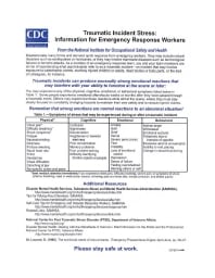 Image of publication Traumatic Incident Stress: Information for Emergency Response Workers