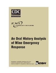 Image of publication An Oral History Analysis of Mine Emergency Response
