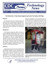 Image of publication Technology News 527 - The Partial Cab: A New Noise Engineering Control for Surface Drill Rigs