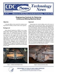 Image of publication Technology News 531 - Engineering Controls for Reducing Continuous Mining Machine Noise