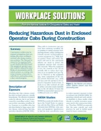Image of publication Workplace Solutions: Reducing Hazardous Dust in Enclosed Operator Cabs During Construction