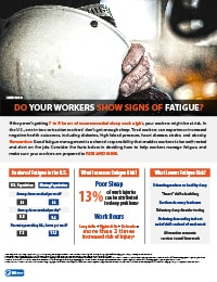 Infographic: Do Your Workers Show Signs of Fatigue?