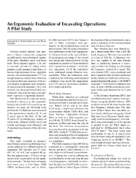 Image of publication An Ergonomic Evaluation of Excavating Operations: A Pilot Study