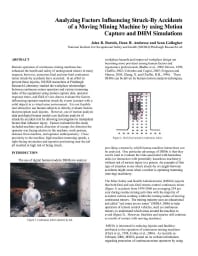 Image of publication Analyzing Factors Influencing Struck-By Accidents of a Moving Mining Machine by Using Motion Capture and DHM Simulations
