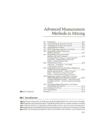 Image of publication Advanced Measurement Methods in Mining