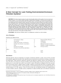 Image of publication A New Concept for Leak Testing Environmental Enclosure Filtration Systems