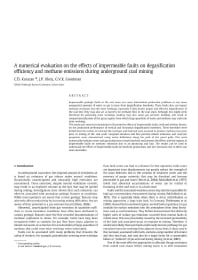 Image of publication A Numerical Evaluation on the Effects of Impermeable Faults on Degasification Efficiency and Methane Emissions During Underground Coal Mining
