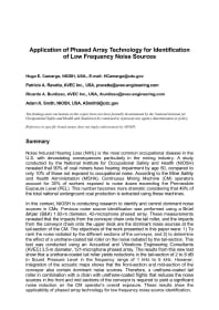 Image of publication Application of Phased Array Technology for Identification of Low Frequency Noise Sources