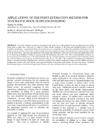Image of publication Applications of the Point Estimation Method for Stochastic Rock Slope Engineering