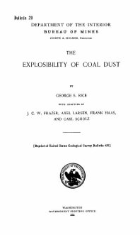 Image of publication The Explosibility of Coal Dust