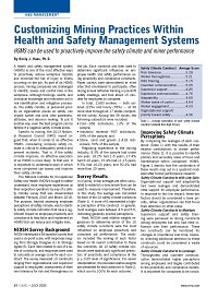 First page of Customizing Mining Practices Within Health and Safety Management Systems