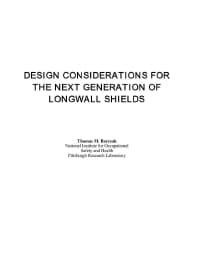 Image of publication Design Considerations for the Next Generation of Longwall Shields