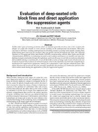Image of publication Evaluation of Deep-Seated Crib Block Fires and Direct-Application Fire Suppression Agents