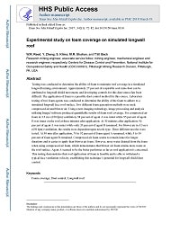 First page of Experimental Study on Foam Coverage on Simulated Longwall Roof