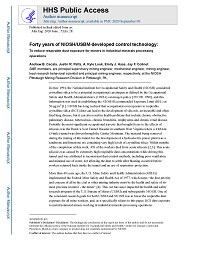 First page of Forty Years of NIOSH/USBM-developed Control Technology to Reduce Respirable Dust Exposure for Miners in Industrial Minerals Processing Operations