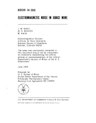 Image of publication Electromagnetic Noise in Grace Mine