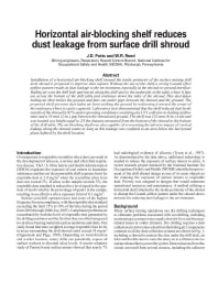 Image of publication Horizontal Air-Blocking Shelf Reduces Dust Leakage from Surface Drill Shroud