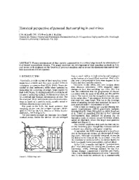 Image of publication Historical Perspective of Personal Dust Sampling in Coal Mines
